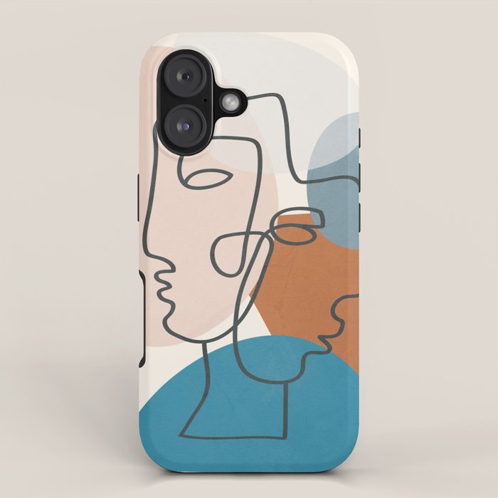 Abstract Profiles 01 iPhone Case Gallery Image 1