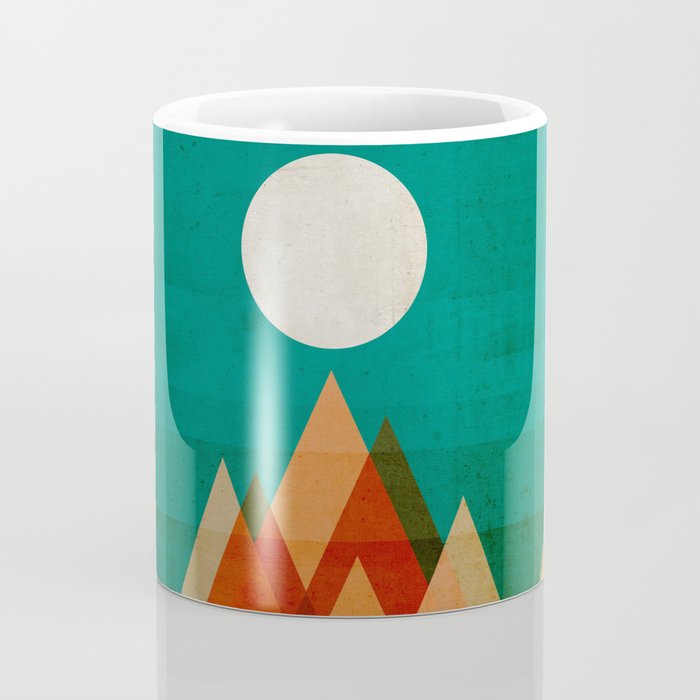 Full moon over Sahara desert Coffee Mug Gallery Image 4