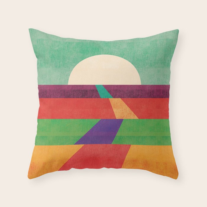 The path leads to forever Throw Pillow Gallery Image 1