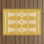 Southwestern Pattern 136 Yellow Outdoor Rug Gallery Image 1