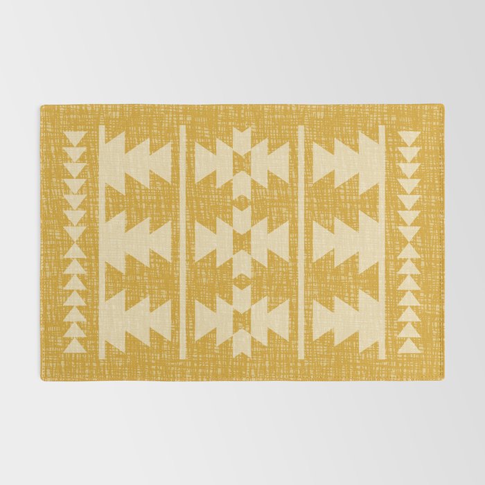 Southwestern Pattern 136 Yellow Rug Gallery Image 2