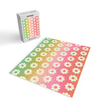 Ombre Rainbow Daisy Pattern Jigsaw Puzzle Gallery Image 2