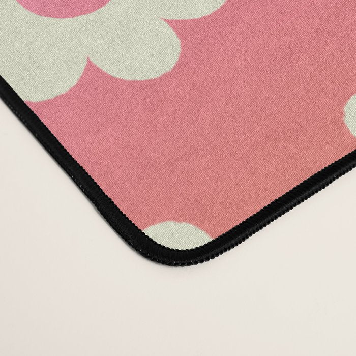 Ombre Rainbow Daisy Pattern Desk Mat Gallery Image 4