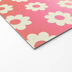 Ombre Rainbow Daisy Pattern Welcome Mat Gallery Image 2