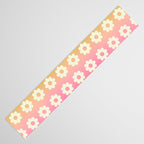 Ombre Rainbow Daisy Pattern Table Runner Gallery Image 3