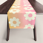 Ombre Rainbow Daisy Pattern Table Runner Gallery Image 1