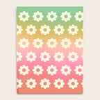 Ombre Rainbow Daisy Pattern Notebook Gallery Image 4