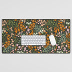 Night in the flowered meadow Desk Mat Gallery Image 1