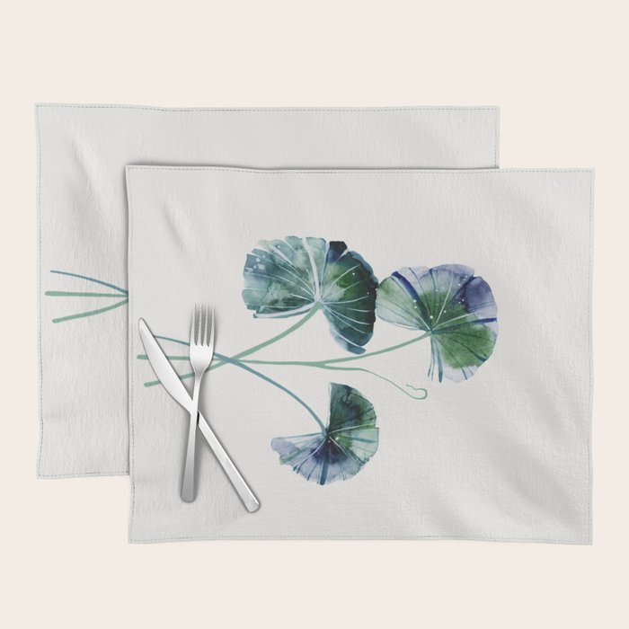 Water lily leaves Placemat Gallery Image 1