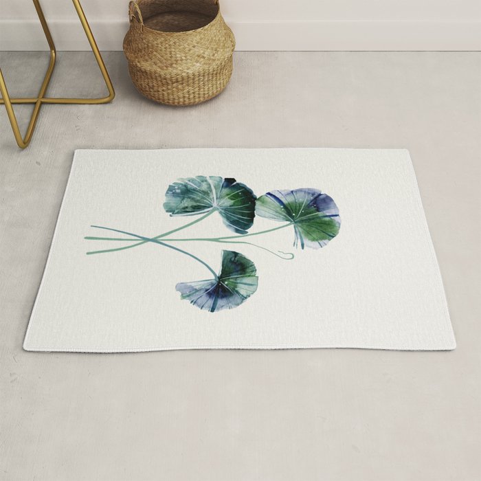 Water lily leaves Rug Gallery Image 1