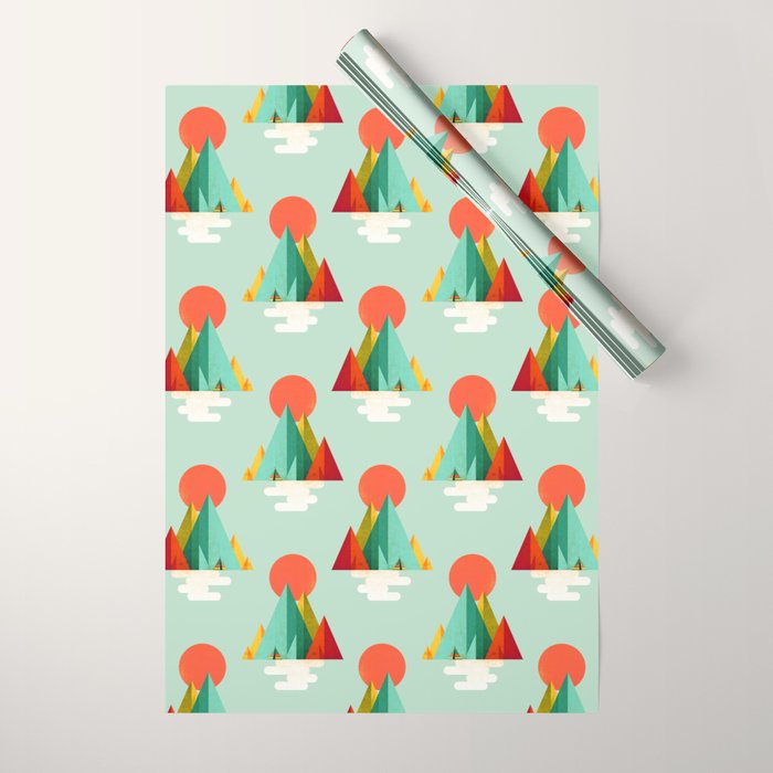 Little Geometric Tipi Wrapping Paper Gallery Image 1