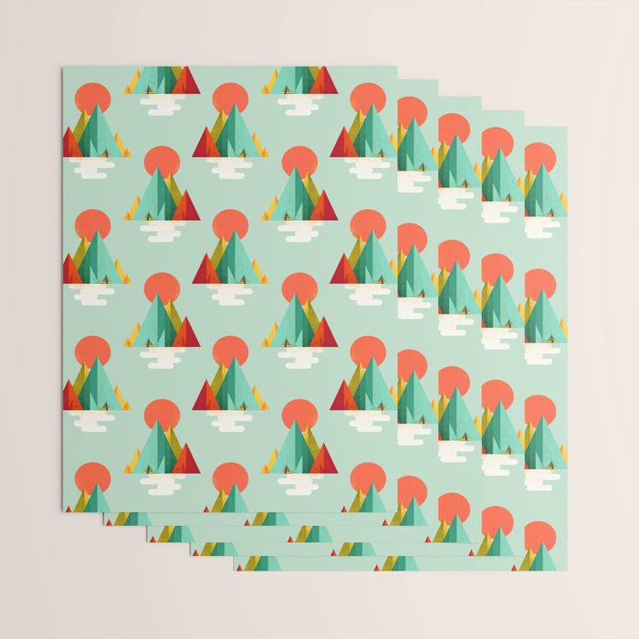 Little Geometric Tipi Wrapping Paper Gallery Image 3