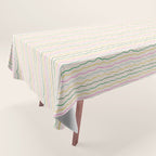 Rainbow Stripes Tablecloth Gallery Image 1