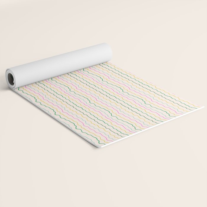Rainbow Stripes Yoga Mat Gallery Image 2