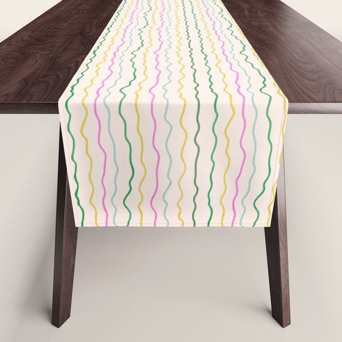 Rainbow Stripes Table Runner Gallery Image 1