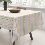 Rainbow Stripes Tablecloth Gallery Image 3