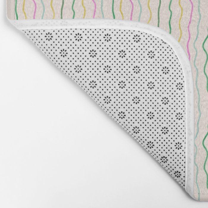 Rainbow Stripes Bath Mat Gallery Image 2