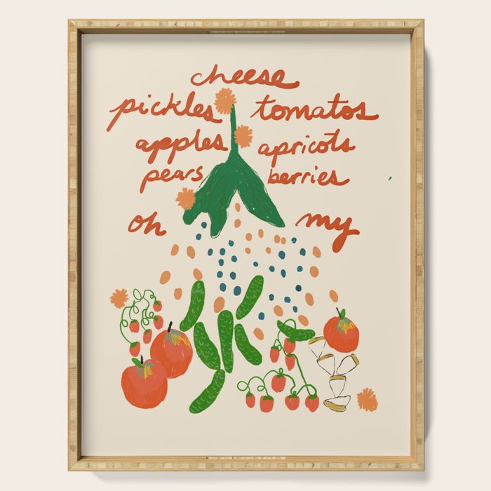 Veggies and Fruits Oh My Serving Tray Gallery Image 1