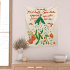Veggies and Fruits Oh My Wall Tapestry Gallery Image 2