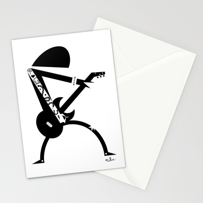 Punk Rocker Stationery Card Gallery Image 2