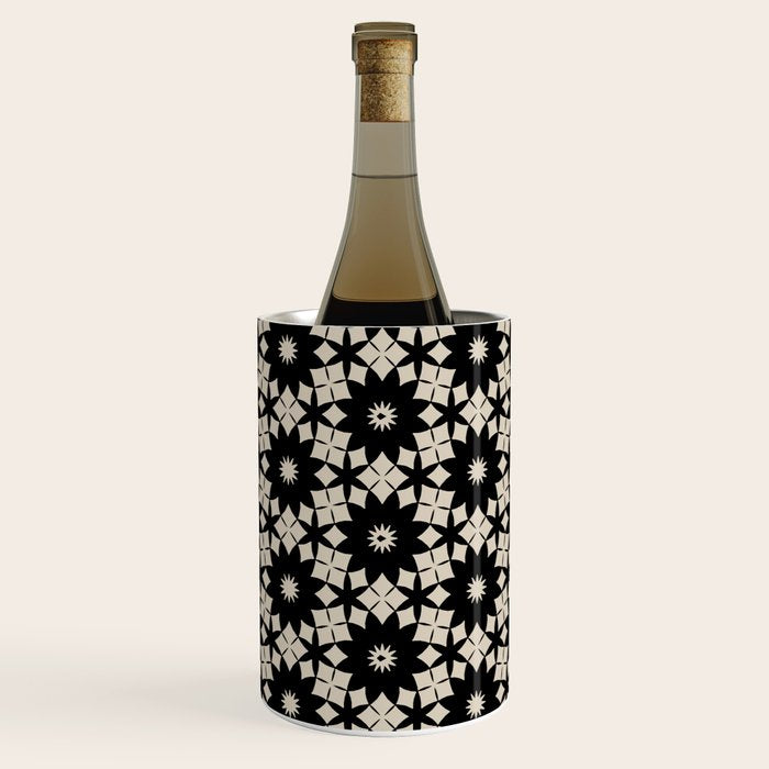 Intricate Geometric Floral Pattern Wine Chiller Gallery Image 1