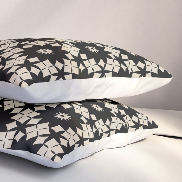 Intricate Geometric Floral Pattern Pillow Sham Gallery Image 3