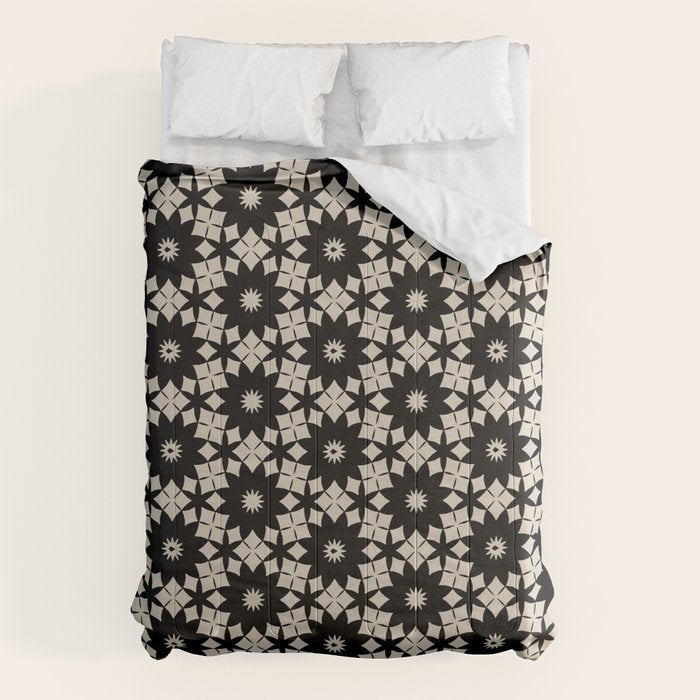 Intricate Geometric Floral Pattern Comforter Gallery Image 1