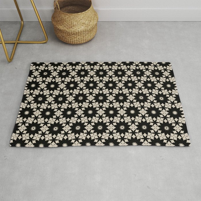 Intricate Geometric Floral Pattern Rug Gallery Image 1