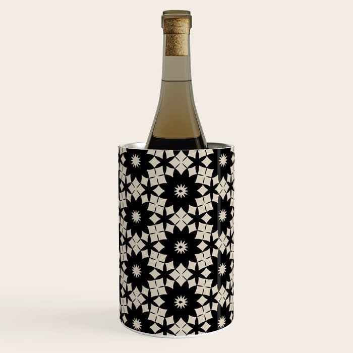 Intricate Geometric Floral Pattern Wine Chiller Gallery Image 3