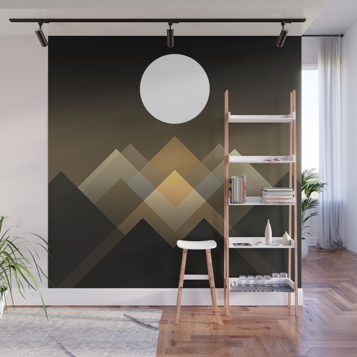 Path between hills Wall Mural Gallery Image 1