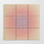 Trust The Process Gradient Lavender & Pink Wood Wall Art Gallery Image 1