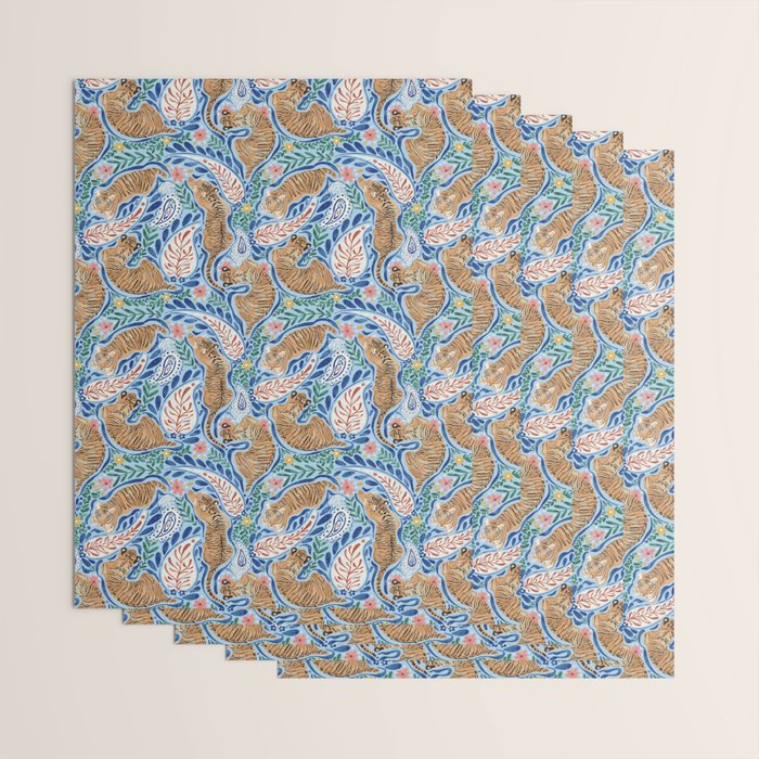 Blue Safari Adventure Wrapping Paper Gallery Image 3