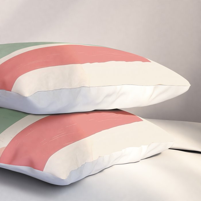 Red Fish Abstract Pillow Sham Gallery Image 3