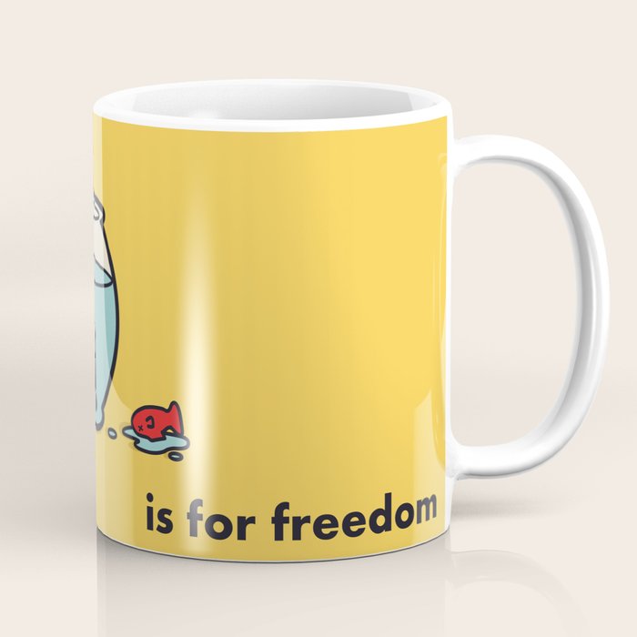 F is for freedom - the irony Coffee Mug Gallery Image 1