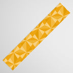 Kaleidoscope Tile Pattern XI Golden Yellow Tones Table Runner Gallery Image 3
