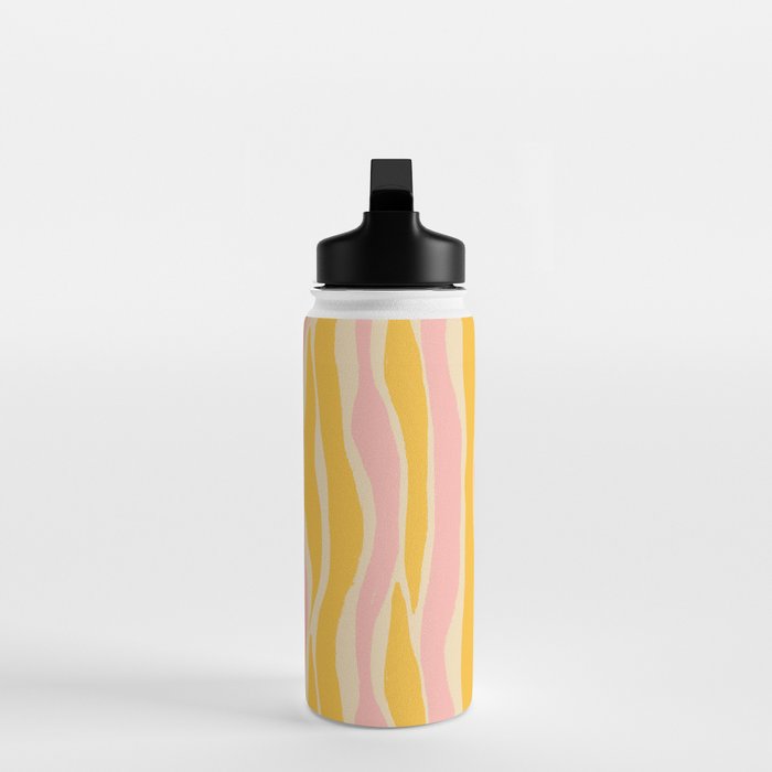 Wavy summer stripe Water Bottle Gallery Image 3