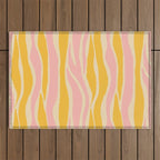 Wavy summer stripe Outdoor Rug Gallery Image 1