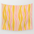 Wavy summer stripe Wall Tapestry Gallery Image 4
