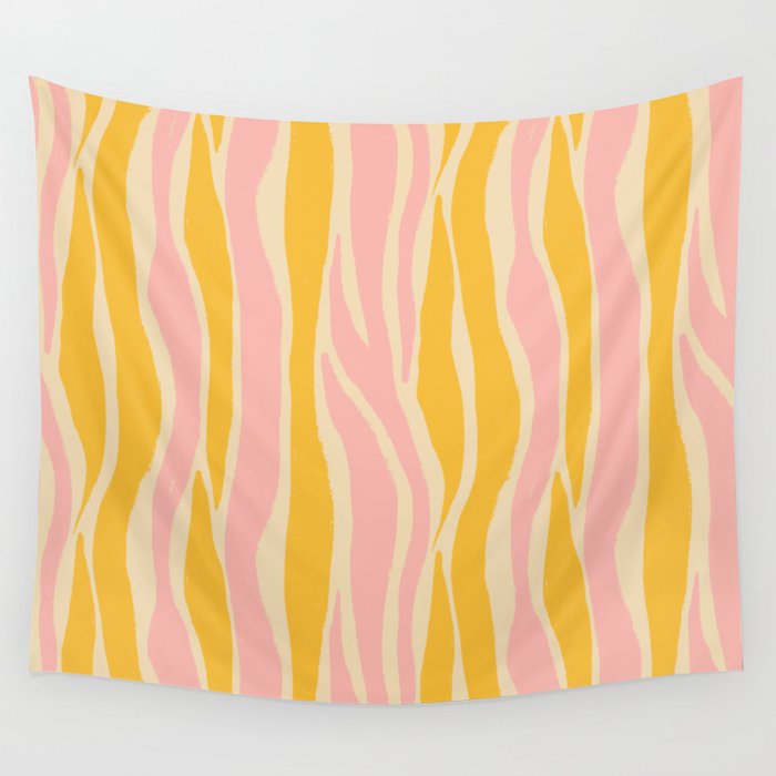 Wavy summer stripe Wall Tapestry Gallery Image 4