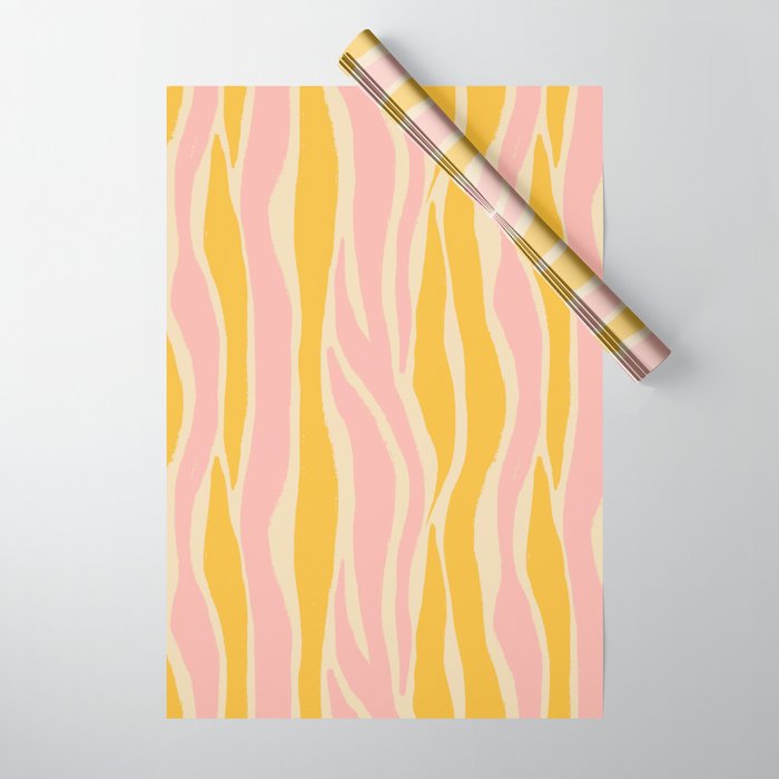 Wavy summer stripe Wrapping Paper Gallery Image 1