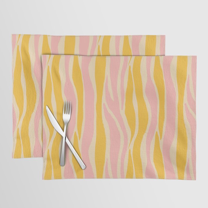 Wavy summer stripe Placemat Gallery Image 1