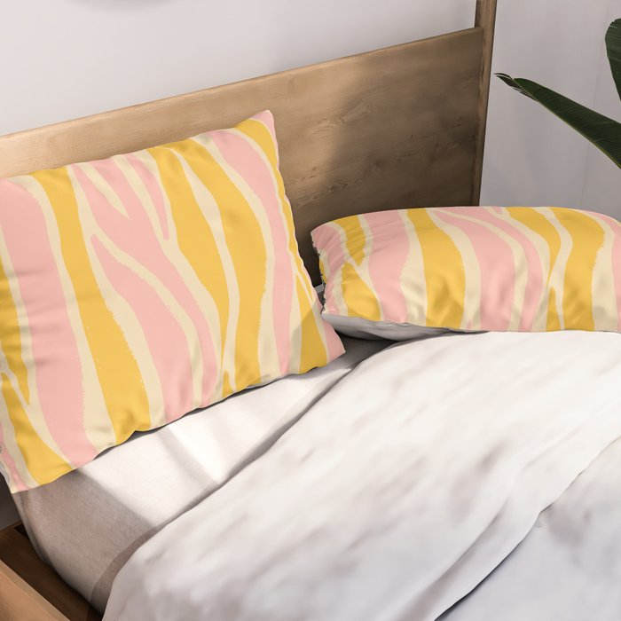 Wavy summer stripe Pillow Sham Gallery Image 2