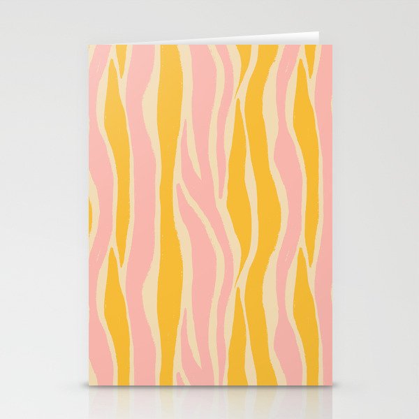 Wavy summer stripe Stationery Card Gallery Image 1