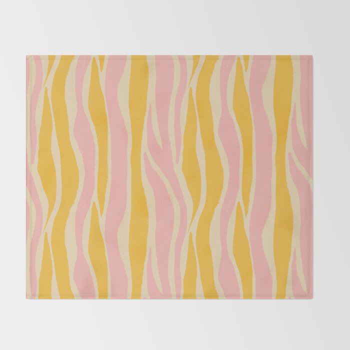 Wavy summer stripe Throw Blanket Gallery Image 2