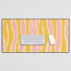 Wavy summer stripe Desk Mat Gallery Image 1