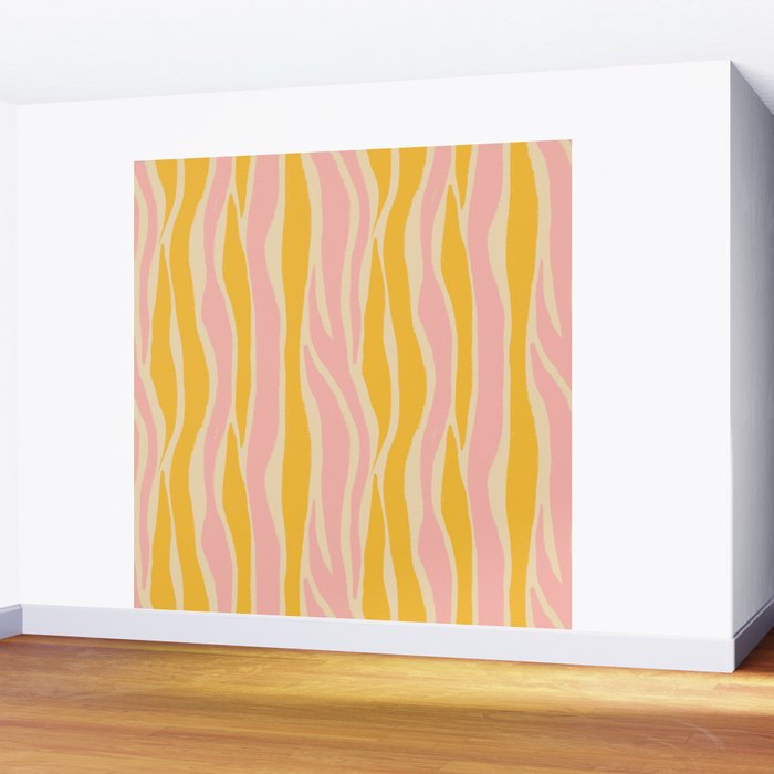 Wavy summer stripe Wall Mural Gallery Image 2
