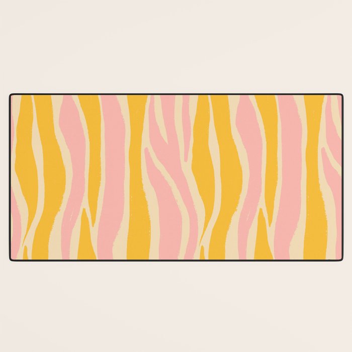 Wavy summer stripe Desk Mat Gallery Image 3
