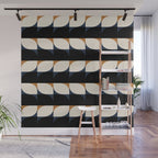 Almond Shapes Pattern II Wall Mural Gallery Image 1