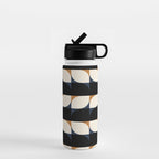 Almond Shapes Pattern II Water Bottle Gallery Image 1