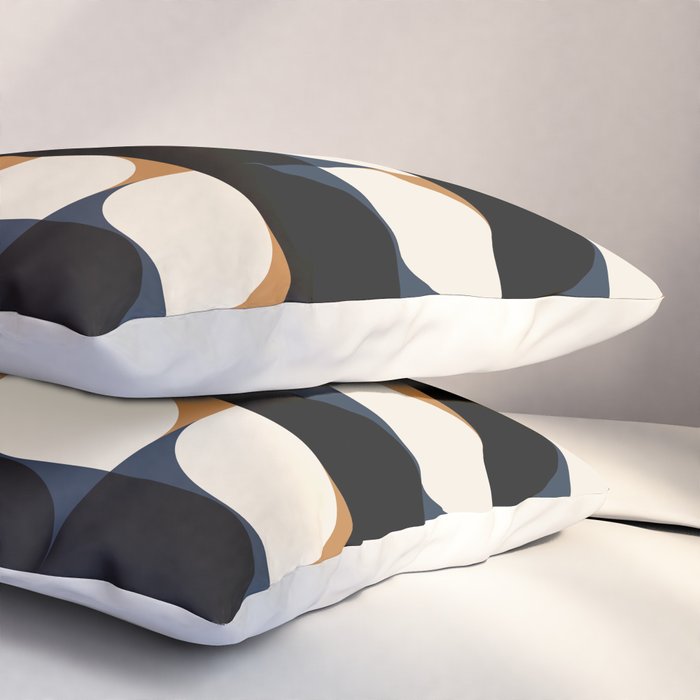 Almond Shapes Pattern II Pillow Sham Gallery Image 3